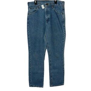 Men’s Carhartt Blue Jeans Size 30 X 30 Straight Traditional Fit Tapered Leg NWOT